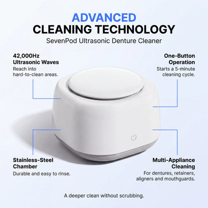 SevenPod™ Denture Cleaning Device