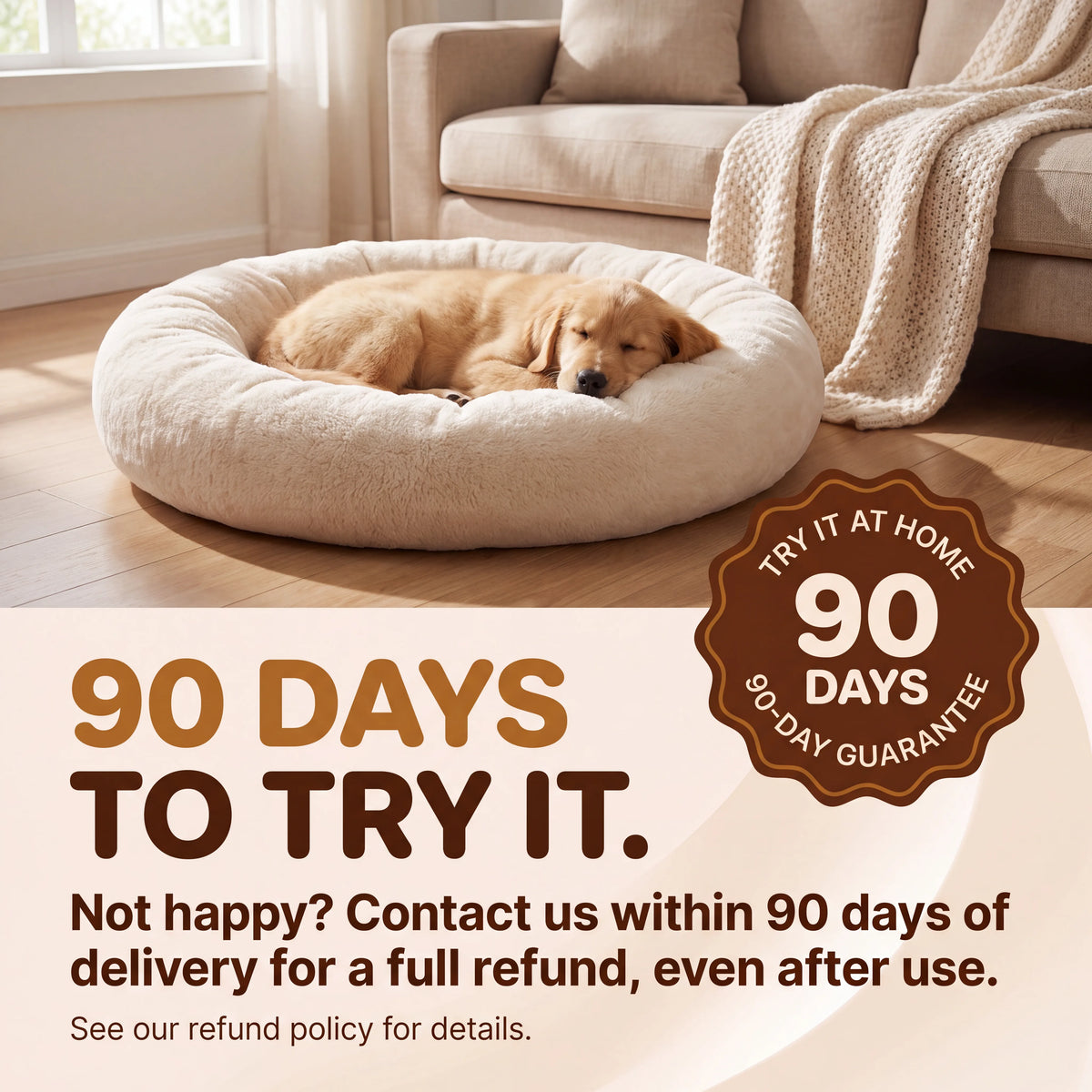 Try EraseOdor at home for 90 days with a full-refund guarantee