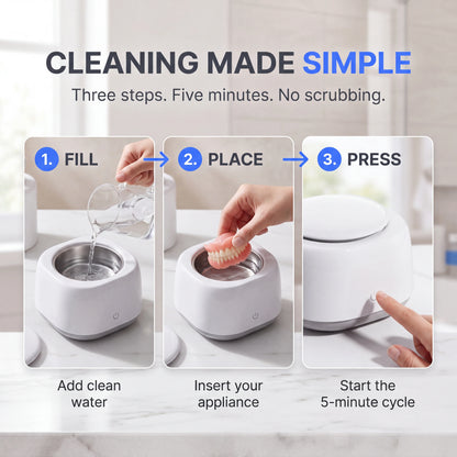 SevenPod™ Denture Cleaning Device