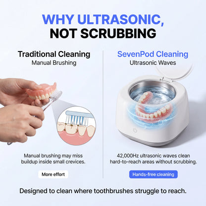SevenPod™ Denture Cleaning Device